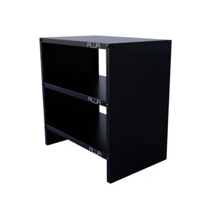 ALIJA 3 Shelves Solid Metal Bookcase/Library/Book Shelf/Rack 24 x 23 x 15 Inch | (Black, Solid)