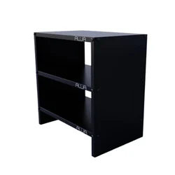 ALIJA 3 Shelves Solid Metal Bookcase/Library/Book Shelf/Rack 24 x 23 x 15 Inch | (Black, Solid)