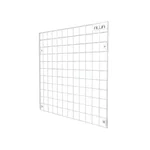 ALIJA 24 x 24 inch White Metal Grid Wall Panel, Wall Mounted Display Grid for Photos