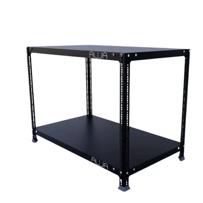 ALIJA 30 x 41 x 24 Inches 2 Shelves Multipurpose Storage Rack(Color-Black)