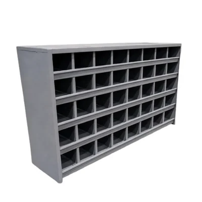 ALIJA 35 x 24 x 11 inch 35 Compartment Industrial Metal Storage Rack for Screws, Nuts & Bolts