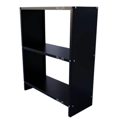 ALIJA 3 Shelves Solid Metal Bookcase/Library/Book Shelf/Rack 36 x 29 x 12 Inch (Color-Black)