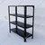 ALIJA 36 x 33 x 12 Inch 4 Shelves Multipurpose Adjustable Storage Rack With Accessories (24 Gauge Shelves 18 Gauge Angle)