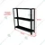 ALIJA 36 x 35 x 9 Inch 3 Shelves Multipurpose Adjustable Storage Rack With Accessories 