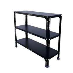 ALIJA 36 x 35 x 9 Inch 3 Shelves Multipurpose Adjustable Storage Rack With Accessories 