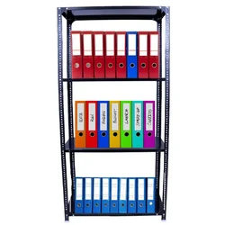 Alija 4 Shelf  60 X 36 X 12 Inch Multipurpose Storage Rack | Black , 24 Gauge