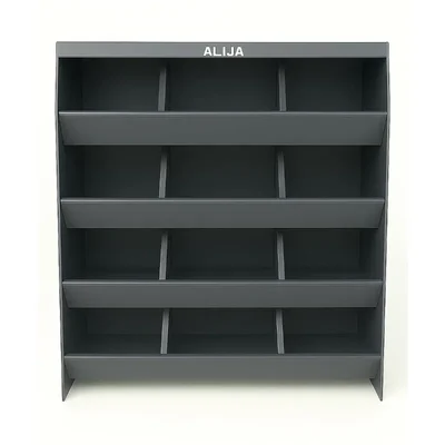 Alija 58.4 x 58.4 x 15.2 cm 4 Tier 16 Compartments Pigeon Hole Storage Rack