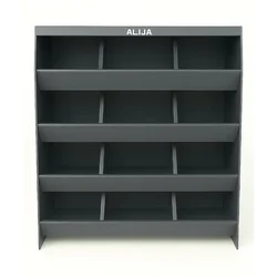 Alija 58.4 x 58.4 x 15.2 cm 4 Tier 16 Compartments Pigeon Hole Storage Rack