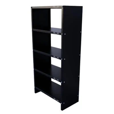 ALIJA 5 Shelves Solid Metal Bookcase/Library/Book Shelf/Rack 48 x 23 x 12 Inch(Color-Black)