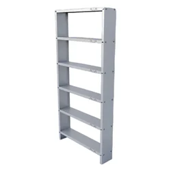ALIJA Solid Metal Bookcase/Library/Book Shelf/Rack (60 x 29 x 6 Inch) with 6 Shelves (Ivory)