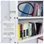 ALIJA Solid Metal Bookcase/Library/Book Shelf/Rack (60 x 29 x 6 Inch) with 6 Shelves (Ivory)