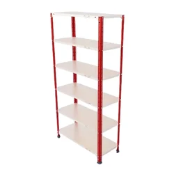 ALIJA 72 x 35 x 15 Inch 6 Shelves Multipurpose Adjustable Storage Rack With Accessories (24 Gauge Shelves, 18 Gauge Angle)