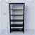 ALIJA 6 Shelves Solid Metal Bookcase/Library/Book Shelf/Rack 72 x 35 x 18 Inch (Black, Solid)