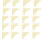 ALIJA 8 x 8 cm Corner Plates for Extra Strength for Racks (Ivory) - Pack of 20