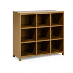 ALIJA 36 x 12 x 36 inch 3 Tier 9-Compartment Pigeon Hole Storage Organizer Cabinet