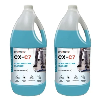 2 Pcs of Chemtex (5 Liter x 2 pcs) CX-C7 Alkaline Floor Cleaner