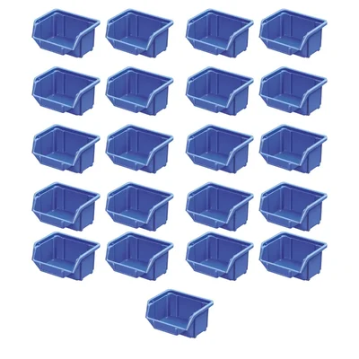 Alkon 170 x 100 x 75 mm Storage Bin (Bin - 5) - Pack of 21(Color-Blue)