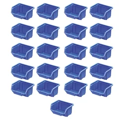 Alkon 170 x 100 x 75 mm Storage Bin (Bin - 5) - Pack of 21(Color-Blue)