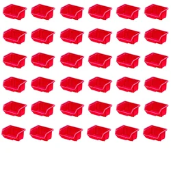 Alkon 170 x 100 x 75 mm Storage Bin (Bin - 5) - Pack of 36(Color-Red)