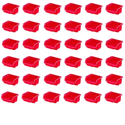 Alkon 170 x 100 x 75 mm Storage Bin (Bin - 5) - Pack of 36(Color-Red)