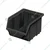 Alkon 150 x 110 x 75 mm Black Hippo Bin (612/S) - Pack of 21