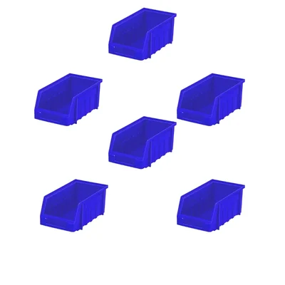 Alkon 170 x 100 x 85 mm Blue Storage Bin (SB 2) - Pack of 6