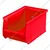 Alkon 230 x 150 x 126 Blue and Red Bull Bin (Bin 25) - Pack of 21(Color-Red)