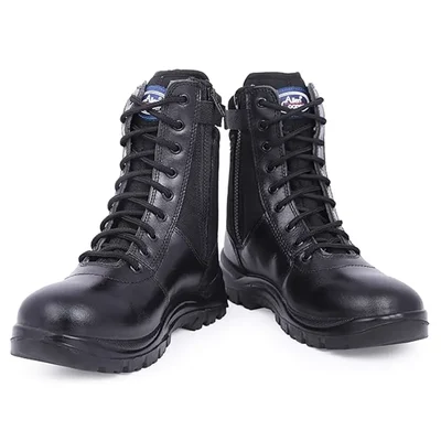 Allen Cooper AC 1095 Zipper Combat Safety Boot(Size-4)