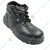Allen Cooper AC-1144 High Ankle Safety Shoe With DIP-PU Sole, Black(Size-6)