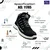 Allen Cooper ACL 11785 Hi Ankle Fabric And Leather Safety Shoes With Fiber Toe Cap, Anti Skid Sole & DD-PU Sole(Size-6)
