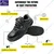 Allen Cooper AC 1267 Safety Shoes With Double Density DIP-PU Sole, Black(Size-6)