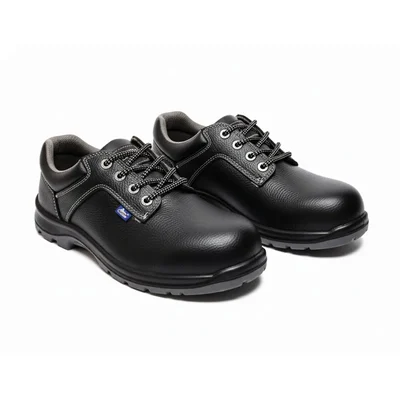 Allen Cooper AC-1284 ISI Marked Safety Shoe, With Double Density DIP-PU Sole, Black(Size-5)