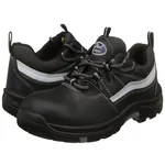 Allen Cooper AC-1425BLK ISI Marked Men's Safety Shoe With PU Midsole And NR OutSole Heat Resistant