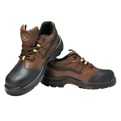 Allen Cooper AC-1431 Heat and Shock Resistant FRP Toe Cap for 200 Joules Safety Shoe, Brown/Black(Size-5)