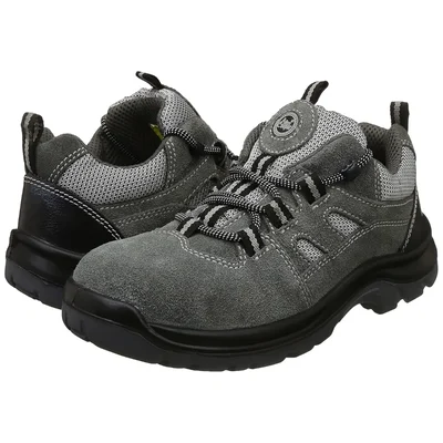 Allen Cooper AC-1439 ISI Marked Sports Series Safety Shoe, Antistatic, Steel Toe Cap for 200 Joules, Grey(Size-9)