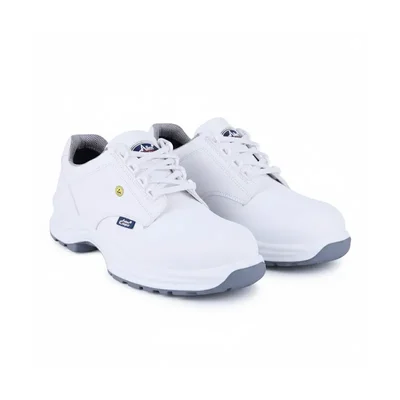 Allen Cooper Men's AC-1443 Washable Safety Shoe, White(Size-6)