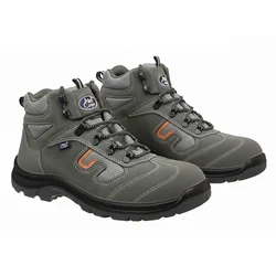 Allen Cooper AC-1464 Safety Shoe, Double Density DIP-PU Sole, Grey(Size-5)