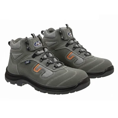 Allen Cooper AC-1464 Safety Shoe, Double Density DIP-PU Sole, Grey(Size-7)