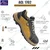 Allen Cooper AC 1702 Anti Skid Leather Safety Shoes With Steel Toe and DD PU Sole, 200 J Impact Resistance(Size-6)