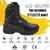 Allen Cooper AC 6078 Combat Boot, Premium Hi-Ankle Tactical Footwear with Side Zip for Elite Performance(Size-5)