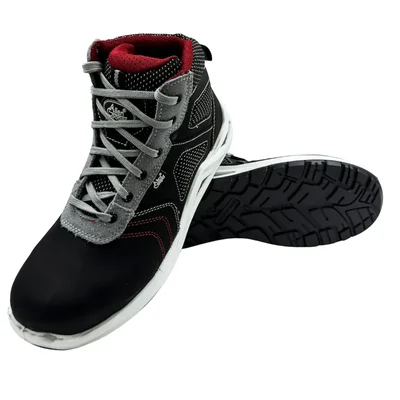 Allen Cooper ACL 11692 Ankle Safety Shoe With Double Density PU Sole And Popcorn Insert, 200 J Steel Toe Cap(Size-6)