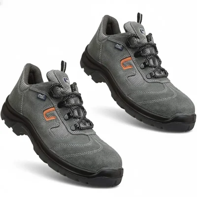 Allen Cooper ACL 1459 Safety Shoe, Double Density DIP-PU Sole, Grey(Size-6)