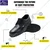 Allen Cooper ACL 1469 Executive Formal Safety Shoe, Double Density DIP-PU Sole, 200J Steel Toe Cap(Size-6)