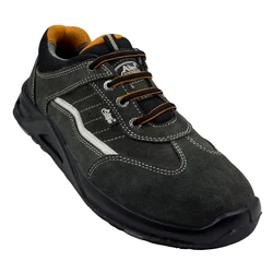 Allen Cooper ACL 3685 Leather Safety Shoe, Nitrile Rubber Sole With 3M Reflector, 200 J Steel Toe Cap(Size-6)