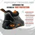 Allen Cooper ACL 3687 Heat Resistant Safety Shoe, 200J Steel Toe Cap And Anit-Skid, Water & Oil Resistant(Size-6)
