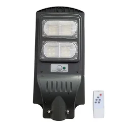 Gramstrong 60 Watt, 96 LEDs Smart Solar Waterproof Street Light of 5 V Solar Panel and 3.2V Battery with Remote