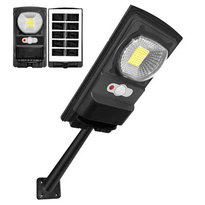 Gramstrong All in One Solar Light of 56 Bright White LEDs, 5V Solar Panel and 3.2V Battery with Motion Sensor (1 Year Warranty)