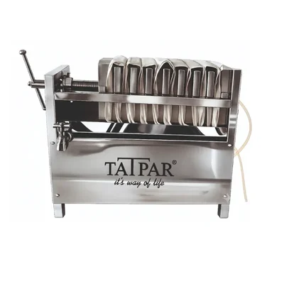 Tatpar 9-Plate Oil Processing Machine, 20 to 25ltr Capacity for Commercial Oil Extraction and Filtration