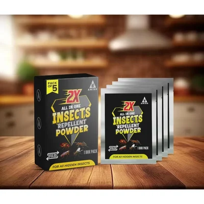 Amish Herbal 50gm All-In-One Powder, 100% Organic, Safe For Homes With Kids & Pets (Pack of 5)