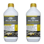 2 Pack of Uniwax 2L (1L x 2pcs) All In One Car and Bike Polish for Plastic ,Tires, Dashboard, Leather, Vinyl, Metal